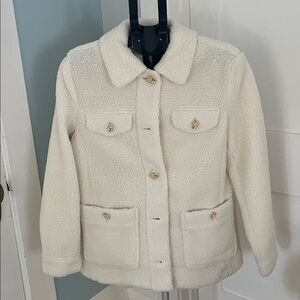 Talbots Cream Sherpa Jacket